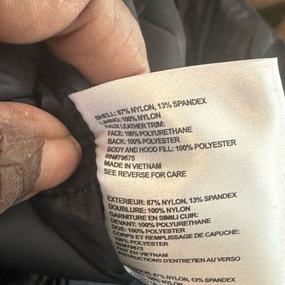 Michael Kors Navy & Black Packable Puffer Coat L - Picture 8 of 8